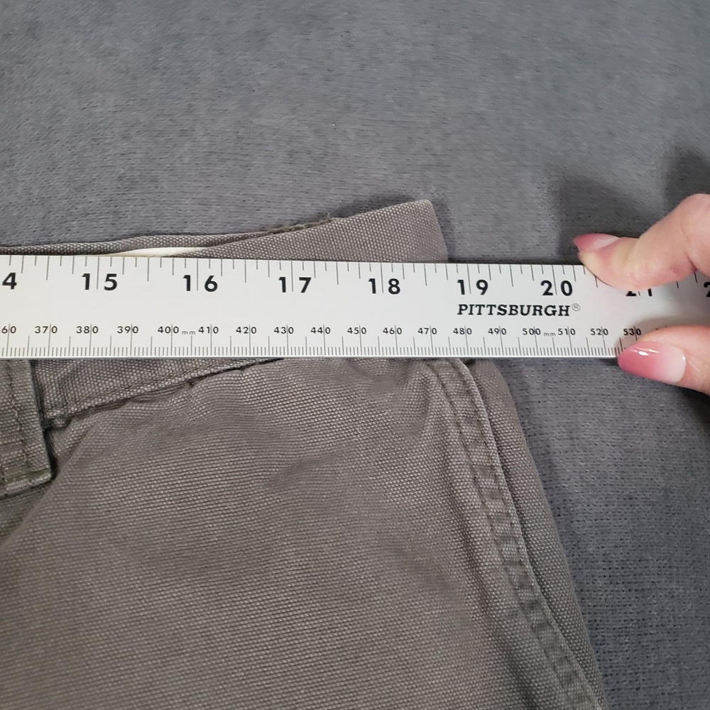 Columbia Canvas Utility Pants Mens 38x32 Gray Straight Leg Cotton Workwear - Picture 11 of 12
